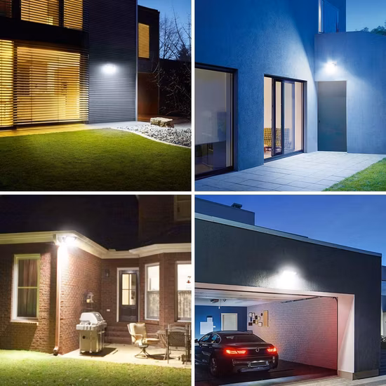 Dekra CB CE-geprüft, hohe Qualität, IP65, 50 W, Außenbeleuchtung, hohe Leistung, wasserdicht, für den Garten, Hof, drei Sicherheitsleuchten, 50 W, 100 W, 200 W, LED-Flutlicht