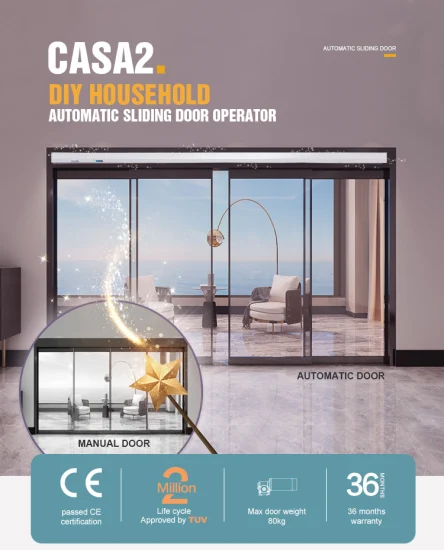 Automatische Schiebetür Casa2 Smart Home Light Automatisches Schiebetüröffnersystem